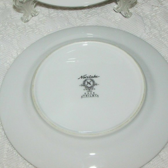 6 NORITAKE Fine China TRILBY Bread Side Plates Vintage - Picture 5 of 7